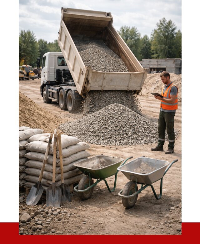 Доставка нерудных материалов в Ангарске от 1233 руб. | ПРОНЕРУДНгр