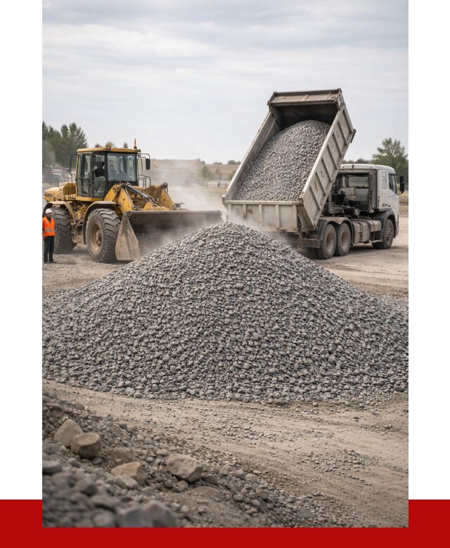 Купить щебень с доставкой в Ангарске от 2569 руб. | ПРОНЕРУДНгр