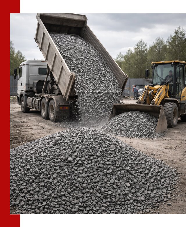 Доставка и продажа щебня гранитного в Ангарске