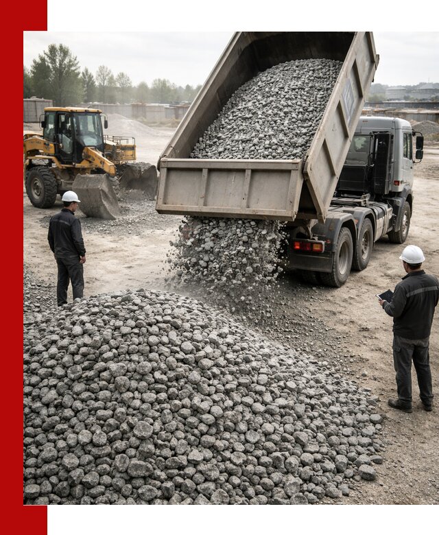 Доставка гранитного щебня фракции 20-40 в Ангарске