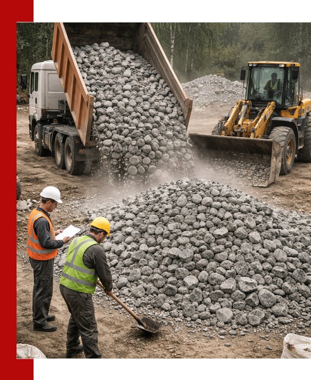 Гранитный щебень фракция 70-150 доставка в Ангарске