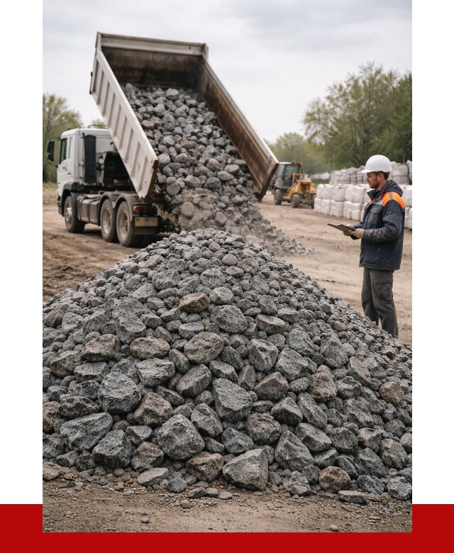 Гранитный щебень фракция 100-200 в Ангарске от 4315 р. ПРОНЕРУДНгр