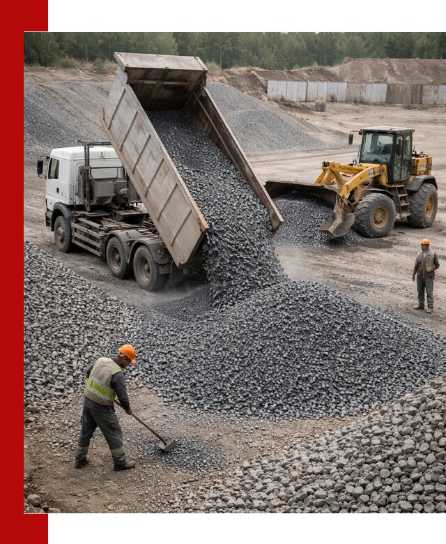 Щебень габбро-диабаз фр. 5-20 с доставкой в Ангарске