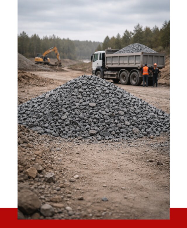 Щебень габбро диабаз фракция 40-70 в Ангарске от 2260 р-ПРОНЕРУДНгр