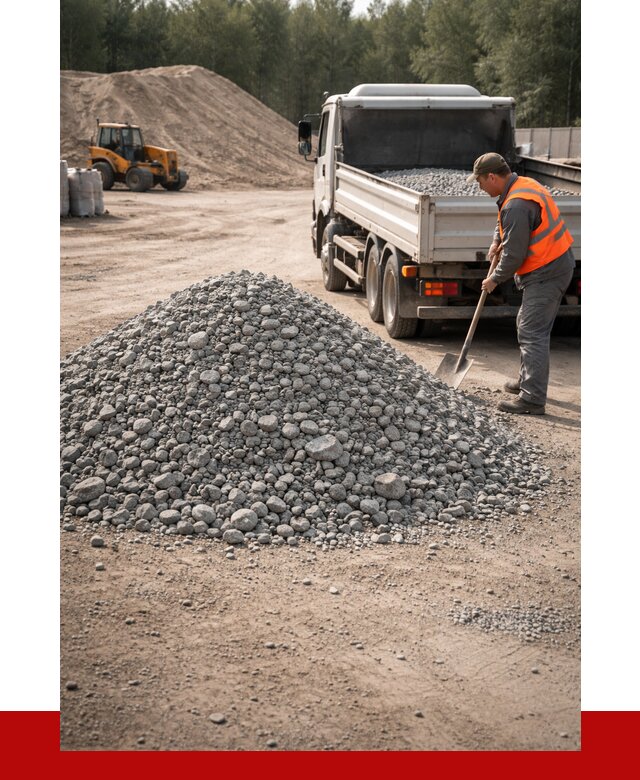 Гравийный щебень фракция 5-10 в Ангарске от 2260 р. | ПРОНЕРУДНгр
