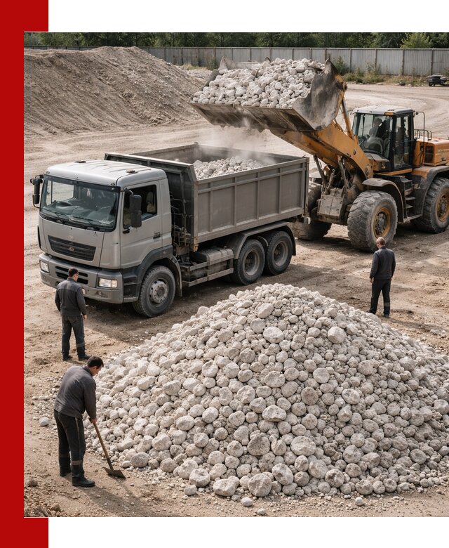 Известняковый щебень фракция 70–150 с доставкой в Ангарске