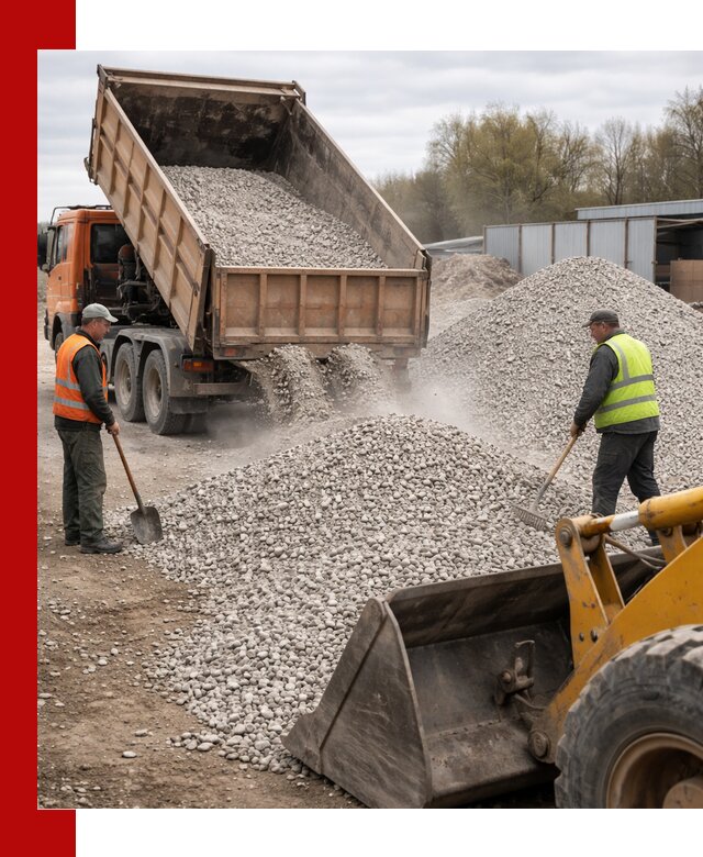 Доломитовый щебень фракции 5-20 с доставкой в Ангарске