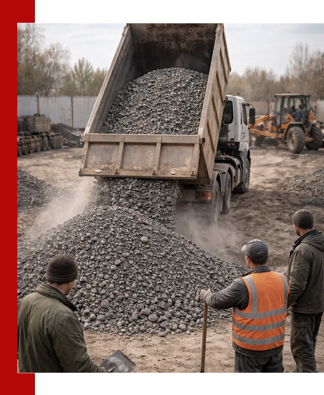 Доставка шлакового щебня в удобные сроки по выгодной цене в Ангарске
