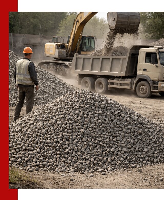 Шлаковый щебень фракция 5-20 с доставкой в Ангарске