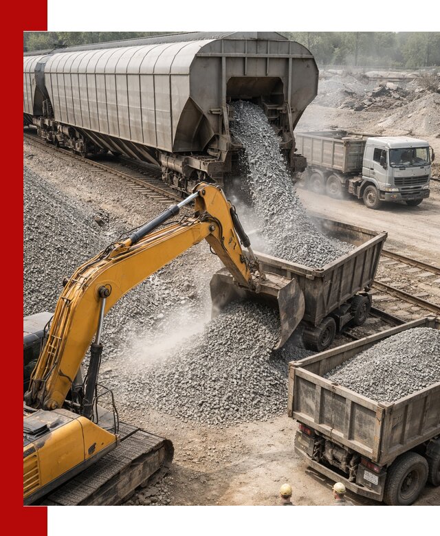 Доставка железнодорожного щебня в Ангарске крупными партиями быстрого отгруза