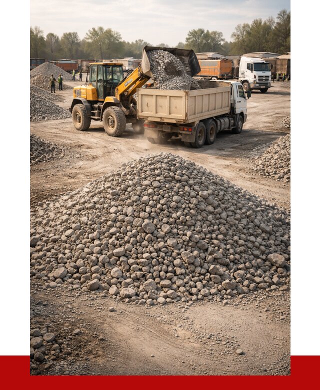 Вторичный щебень фракция 40-70 в Ангарске от 1788 р, ПРОНЕРУДНгр