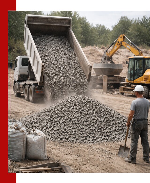 Доставка и продажа бетонного щебня в Ангарске