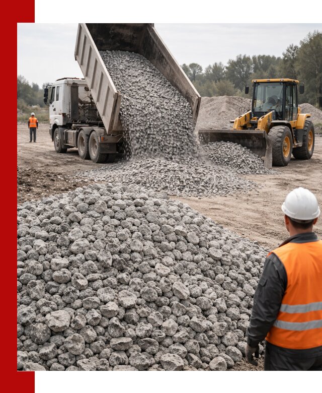 Доставка бетонного щебня фракции 20-40 в Ангарске