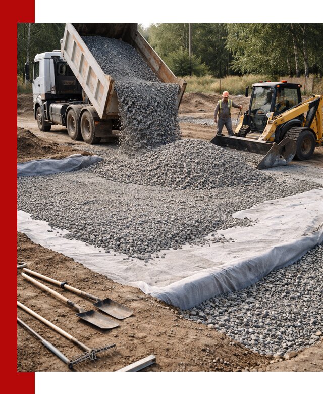 Щебень для фундамента с доставкой в Ангарске