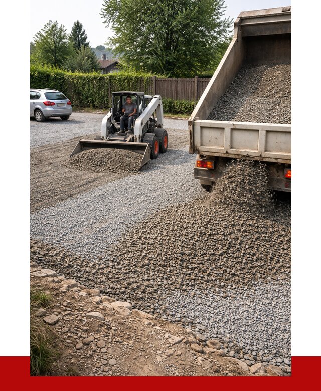 Щебень для парковки в Ангарске с доставкой от 1233 р.| ПРОНЕРУДНгр