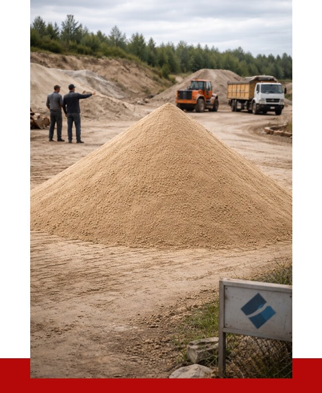 Карьерный песок навалом в Ангарске от 1849 р. | ПРОНЕРУДНгр