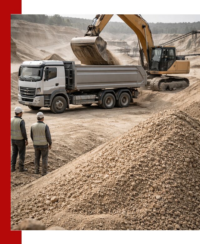 Карьерный крупнозернистый песок с доставкой в Ангарске