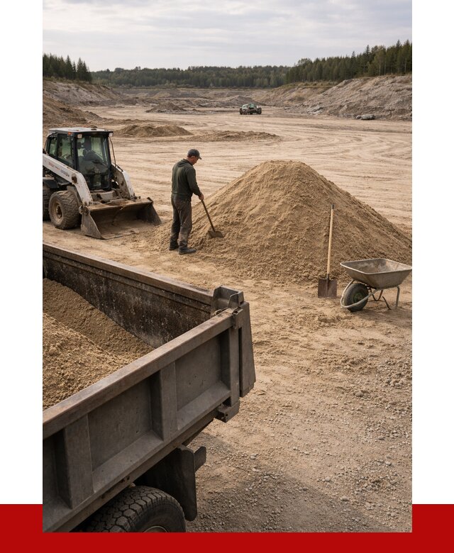 Карьерный песок среднезернистый в Ангарске, от 2260 р. ПРОНЕРУДНгр