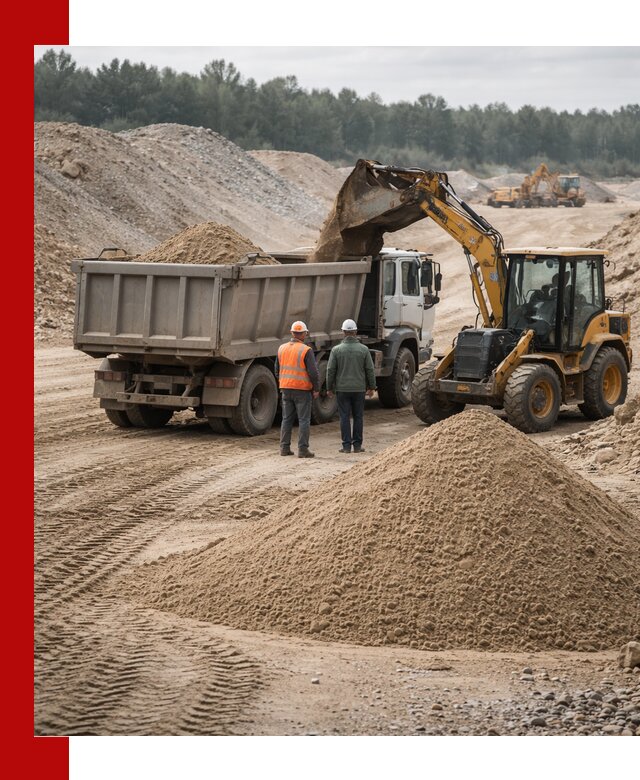 Карьерный среднезернистый песок с доставкой в Ангарске