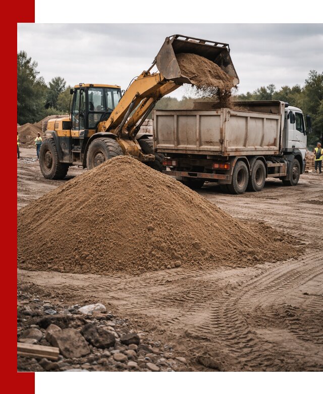 Доставка речного песка навалом в Ангарске быстро и выгодно