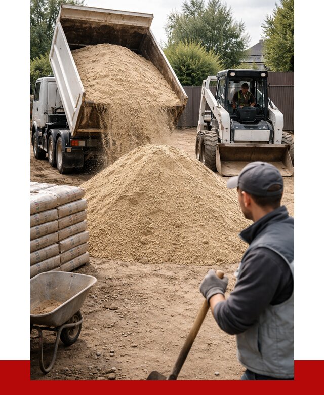 Мытый речной песок с доставкой в Ангарске от 1490 р. | ПРОНЕРУДНгр