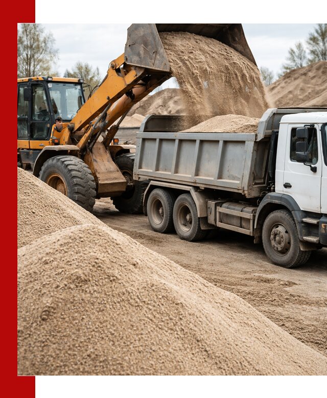 Доставка сеяного песка в Ангарске оптом и в розницу