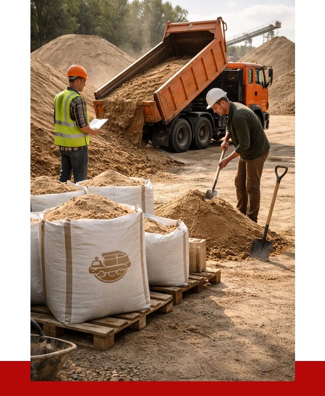 Строительный песок в Ангарске от 2260 р. с доставкой, ПРОНЕРУДНгр