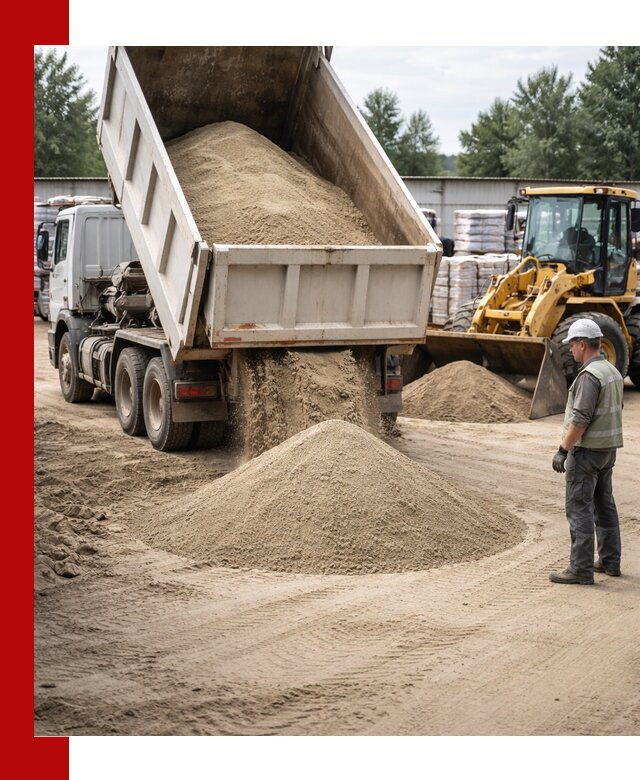 Поставка и доставка песка для бетона в Ангарске