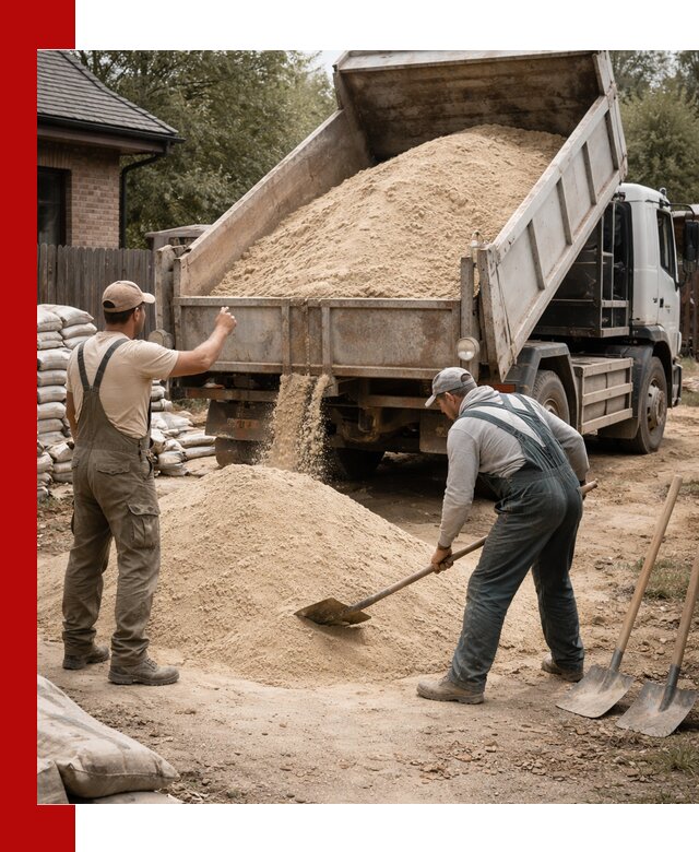 Песок для штукатурки с доставкой в Ангарске качественный и чистый