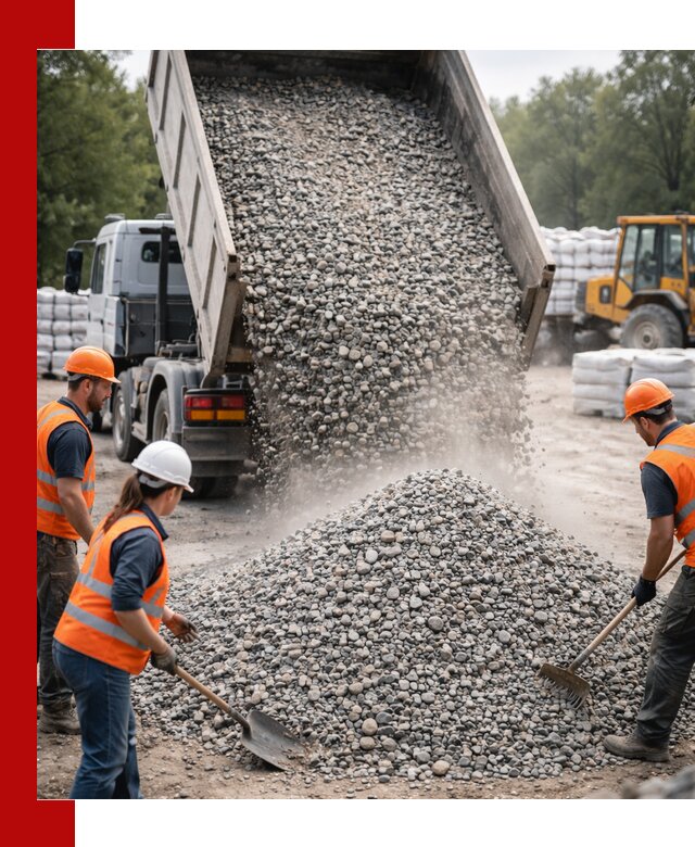 Доставка гравия и камня в Ангарске оптом и в розницу