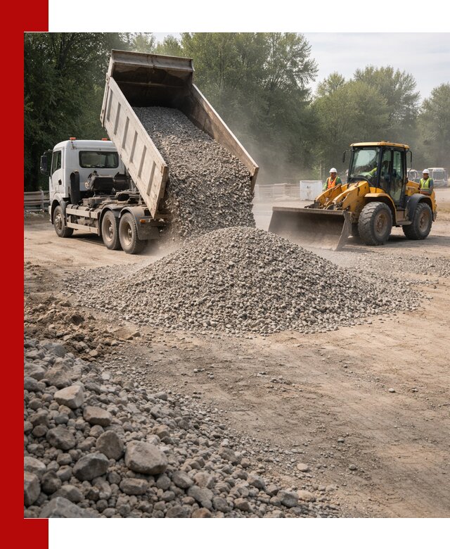 Гравий фракция 5–20 доставка в Ангарске оптом и в розницу