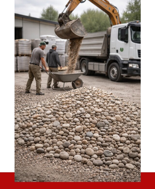 Галька декоративная в Ангарске от 3288 р. за куб | ПРОНЕРУДНгр