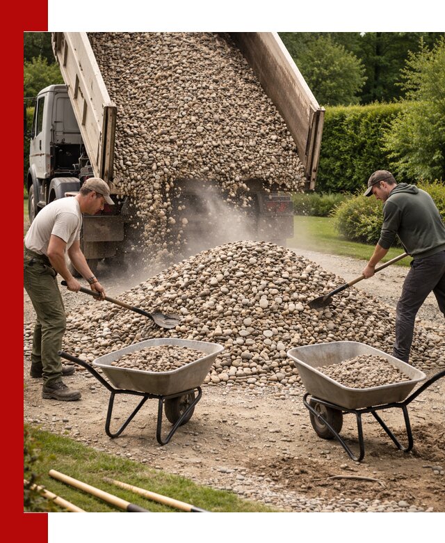 Доставка и продажа декоративной гальки в Ангарске