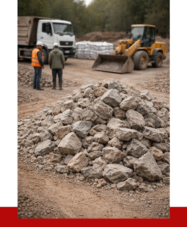 Купить бутовый камень с доставкой в Ангарске от 2363 р. | ПРОНЕРУДНгр
