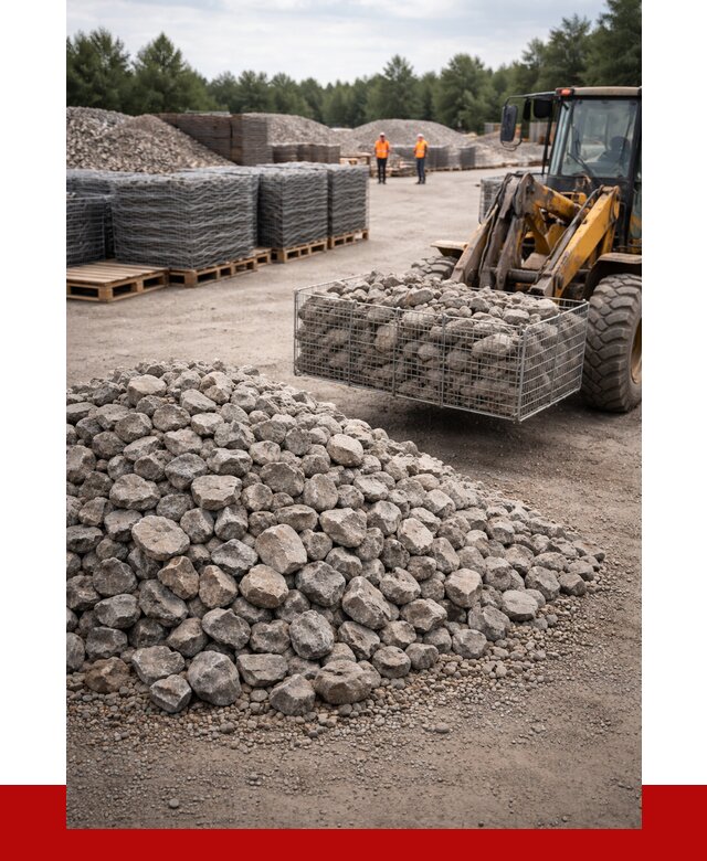 Камень для габионов фракция 70-150 в Ангарске от 4315 р. | ПРОНЕРУДНгр