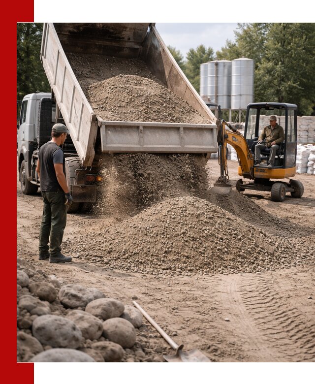 Доставка ПГС С3 в Ангарске самосвалами и миксерами