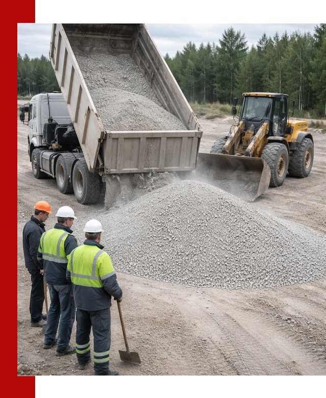 Известняковый отсев 0-5 доставка в Ангарске быстро и выгодно