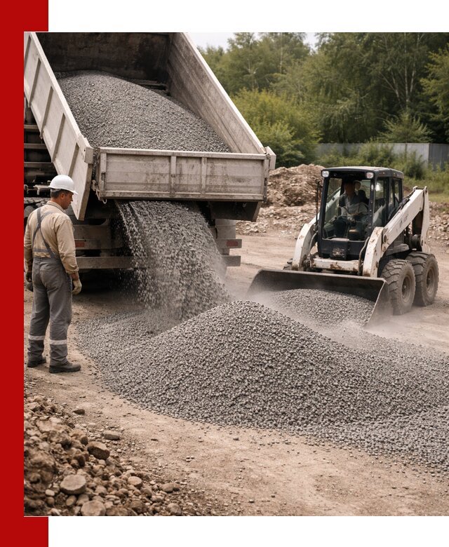 Доставка гравийного отсева 0-5 в Ангарске оптом и в розницу