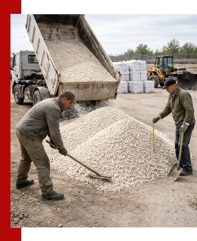 Мраморная крошка с доставкой и разгрузкой в Ангарске
