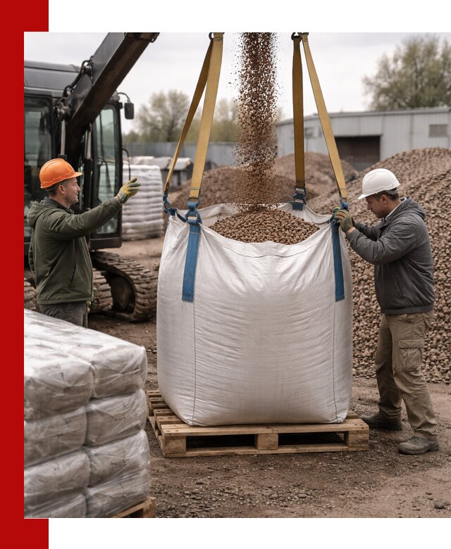 Керамзит в биг-бегах с доставкой в Ангарске