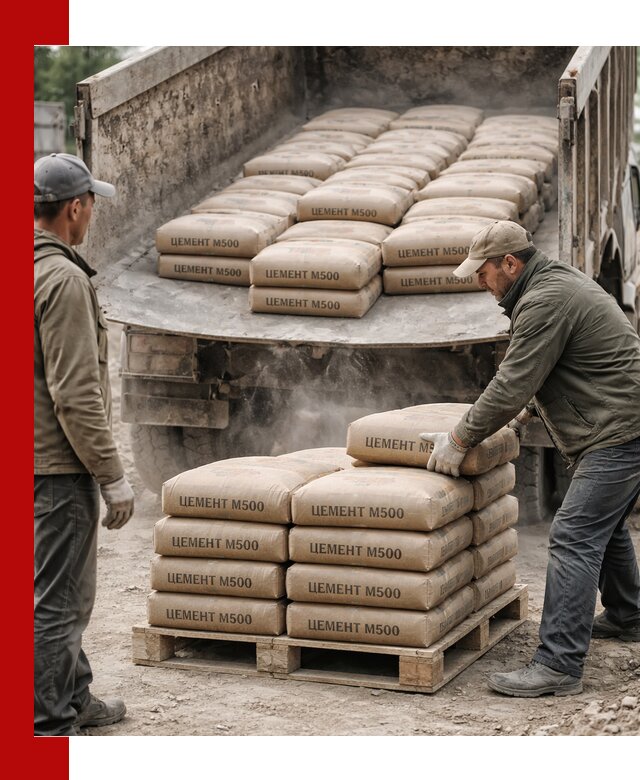 Цемент М500 с доставкой самосвалом в Ангарске