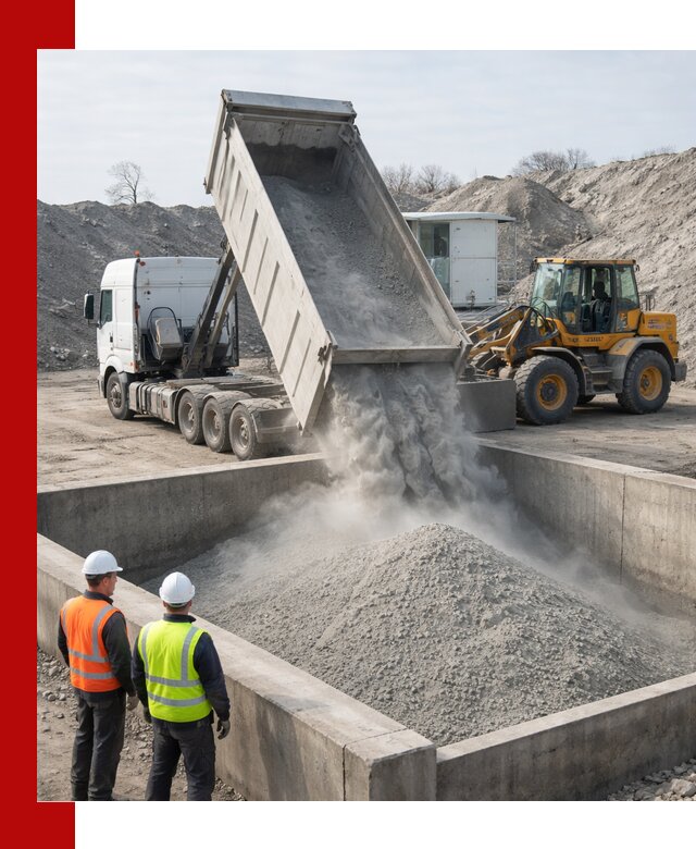 Доставка цемента навалом в Ангарске крупными партиями