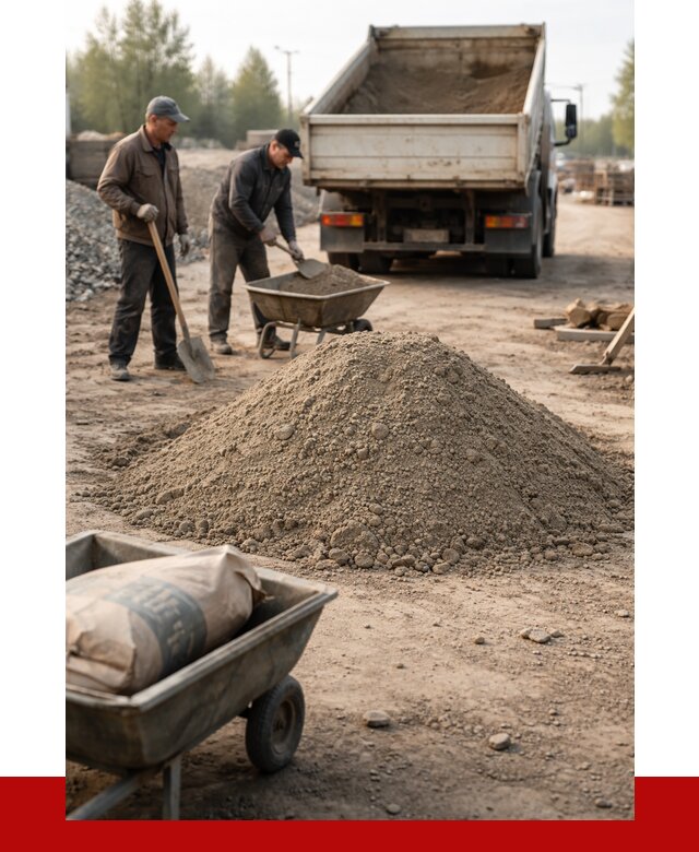 Цементно-песчаная смесь М150 в Ангарске от 4829 р. | ПРОНЕРУДНгр