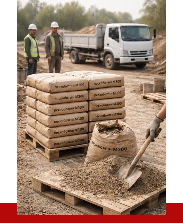 Пескобетон М300 в Ангарске с доставкой от 4777 р. за куб | ПРОНЕРУДНгр