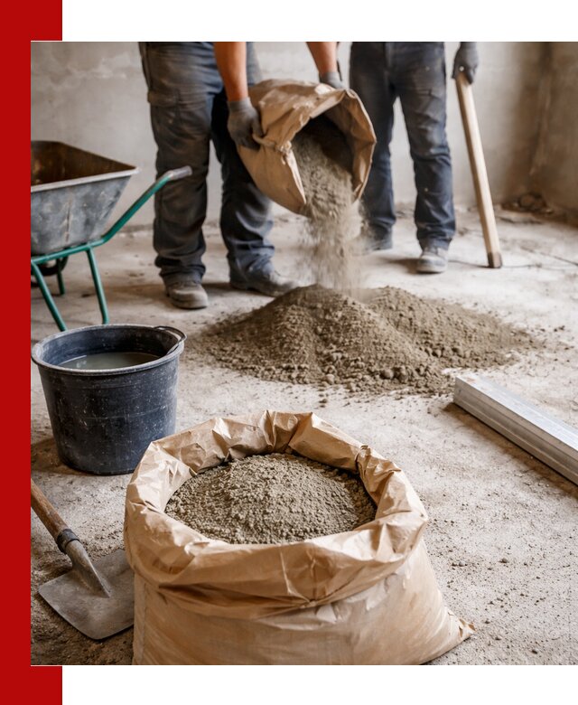 Доставка сухой смеси для стяжки в Ангарске