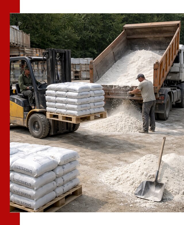 Доставка строительной извести оптом и в розницу в Ангарске