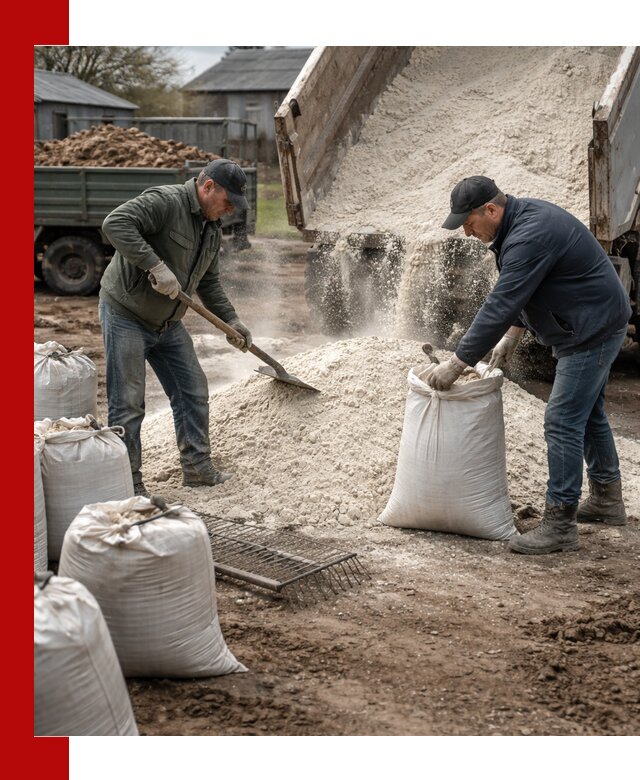 Доставка извести пушонки в Ангарске оптом и мелким оптом