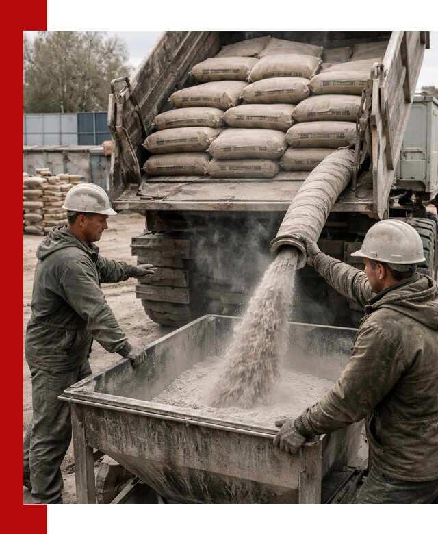 Доставка цемента М400 в Ангарске оптом и в розницу