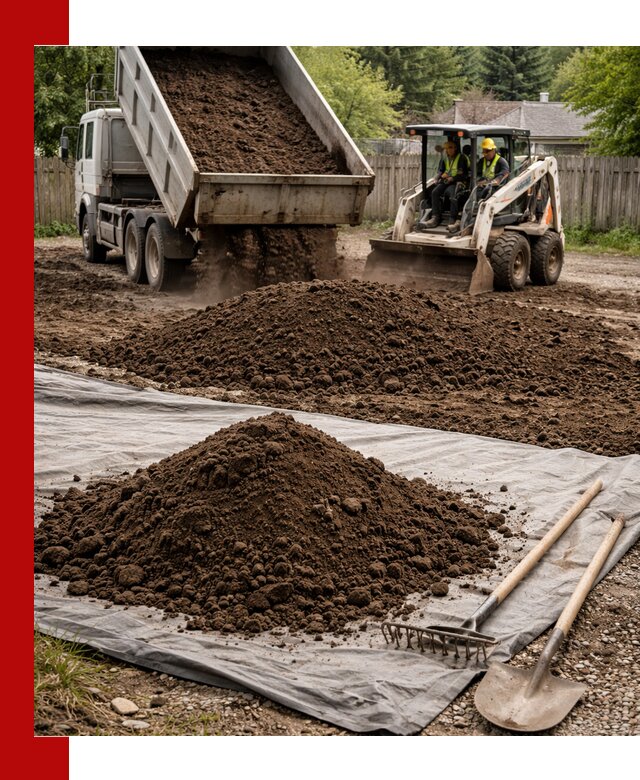 Грунт для отсыпки участка с доставкой в Ангарске