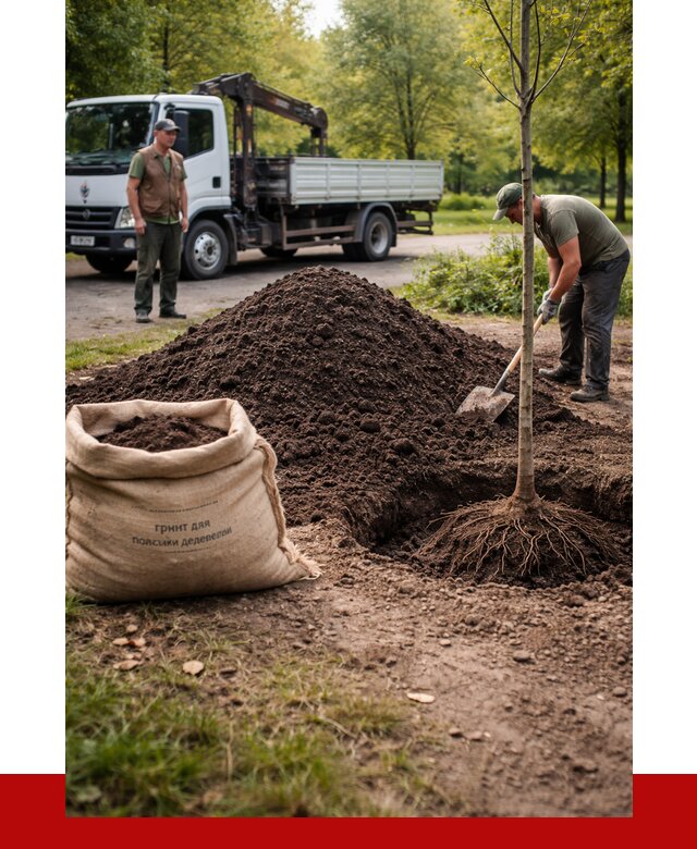 Грунт для посадки деревьев в Ангарске от 1233 р. | ПРОНЕРУДНгр